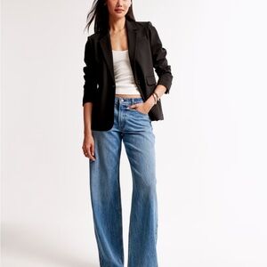 Abercrombie & Fitch Black Suiting Blazer